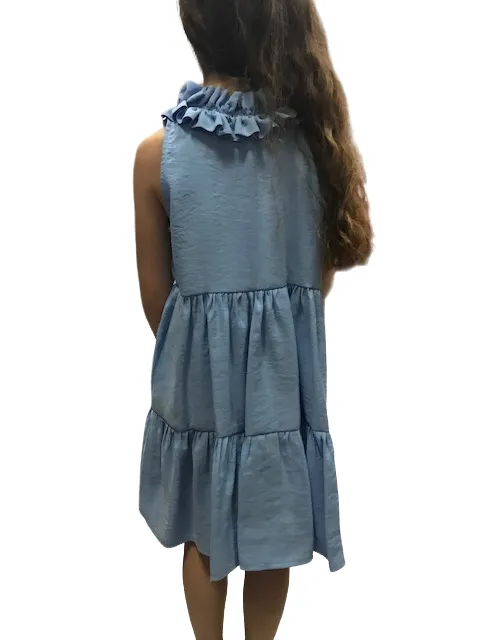 Please girl's dress AB12360G1549 sky