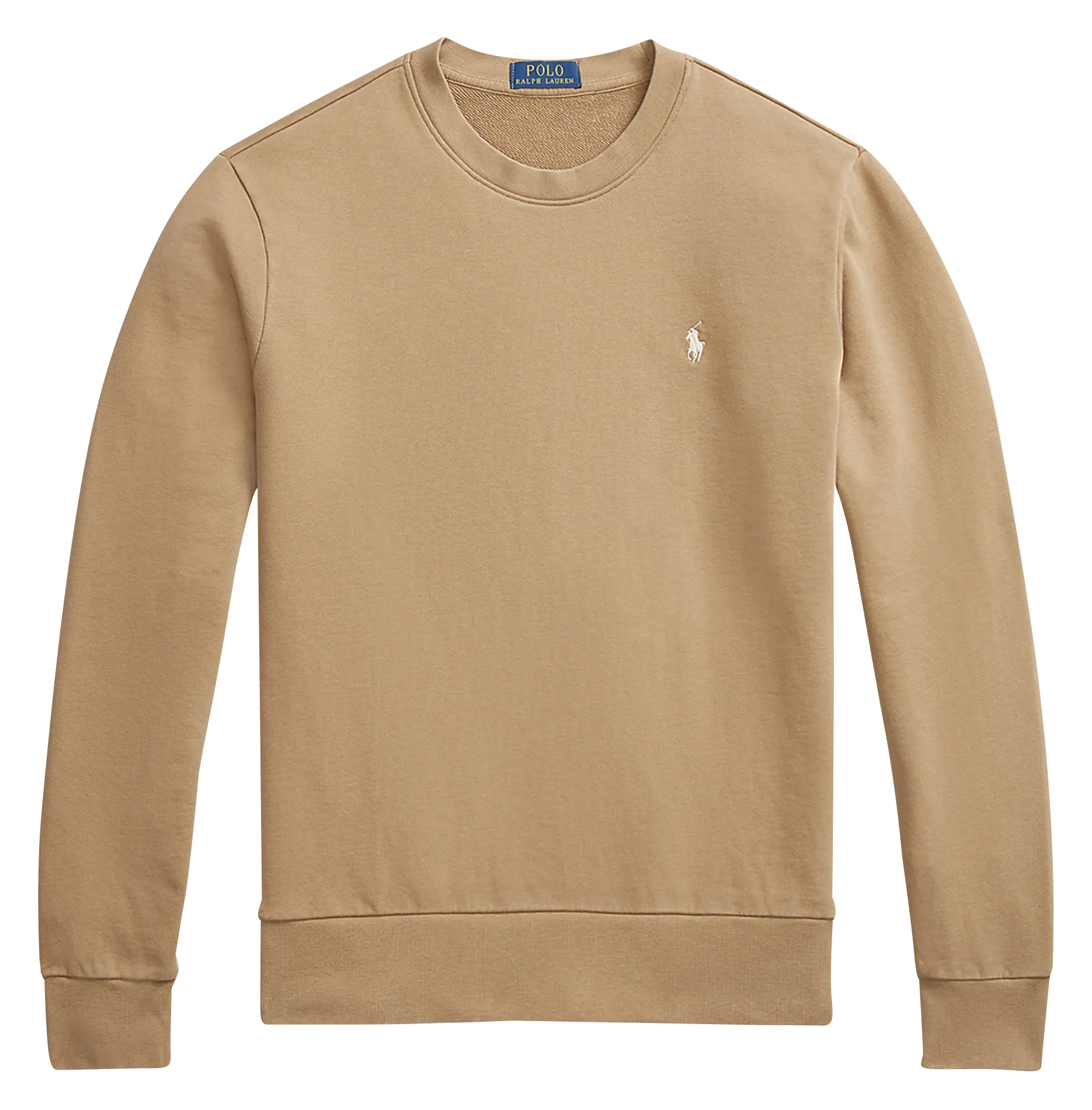  POLO RALPH LAUREN   Felpa dritta scollo tondo in cotone | Kaki
