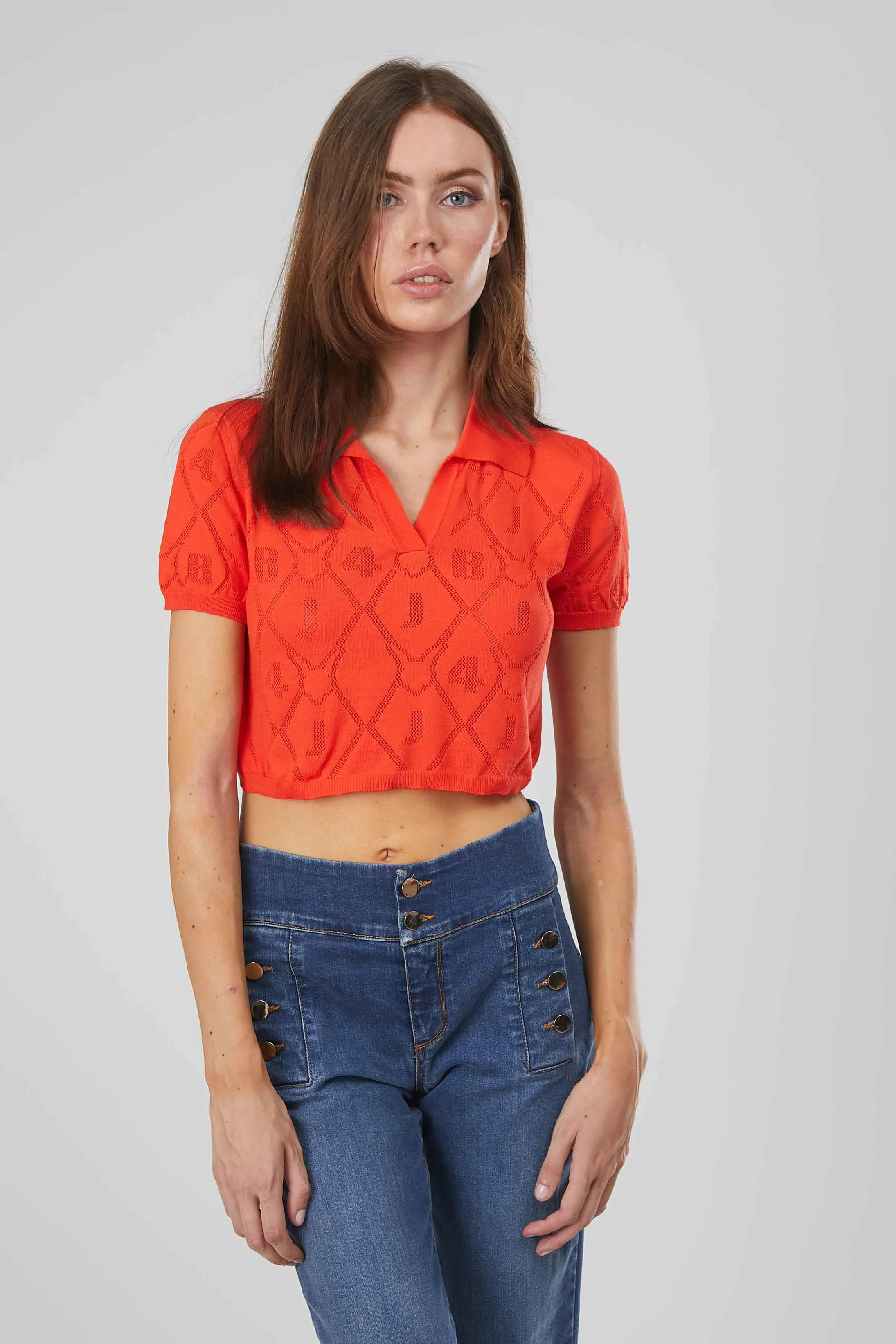POLO TRAFORATA RED