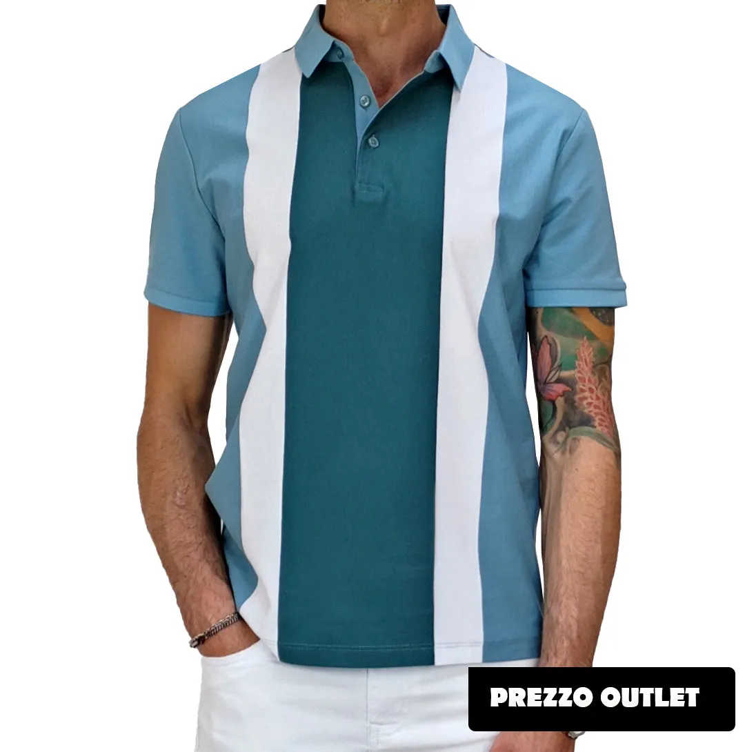 Polo uomo a righe in cotone RDV