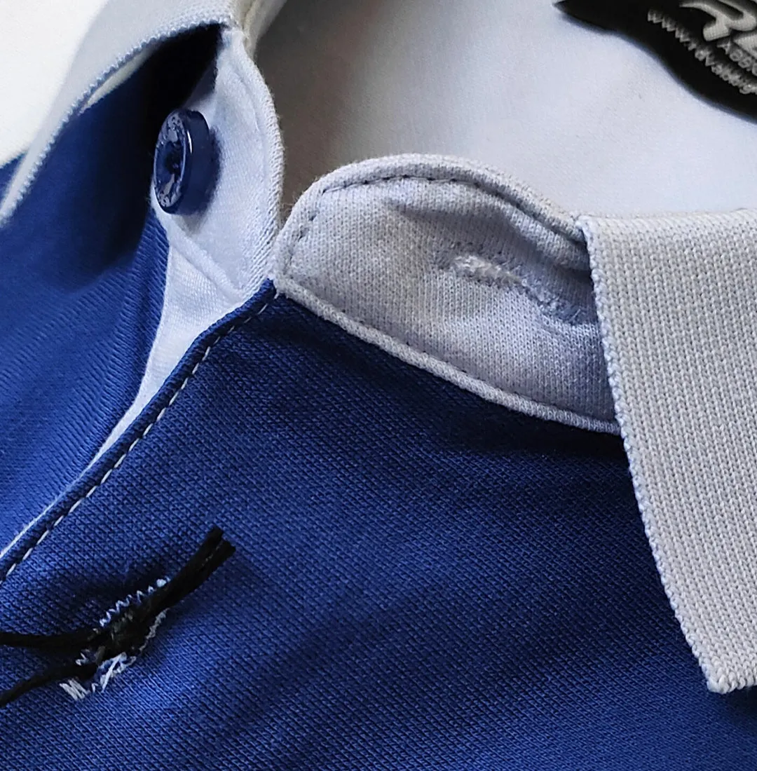 Polo uomo a righe in cotone RDV