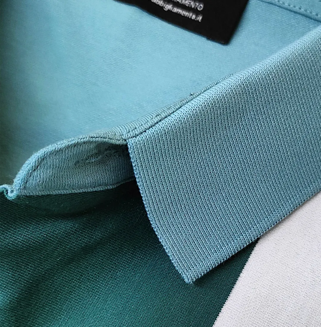 Polo uomo a righe in cotone RDV