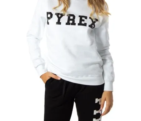 PYREX FELPA DONNA BIANCO