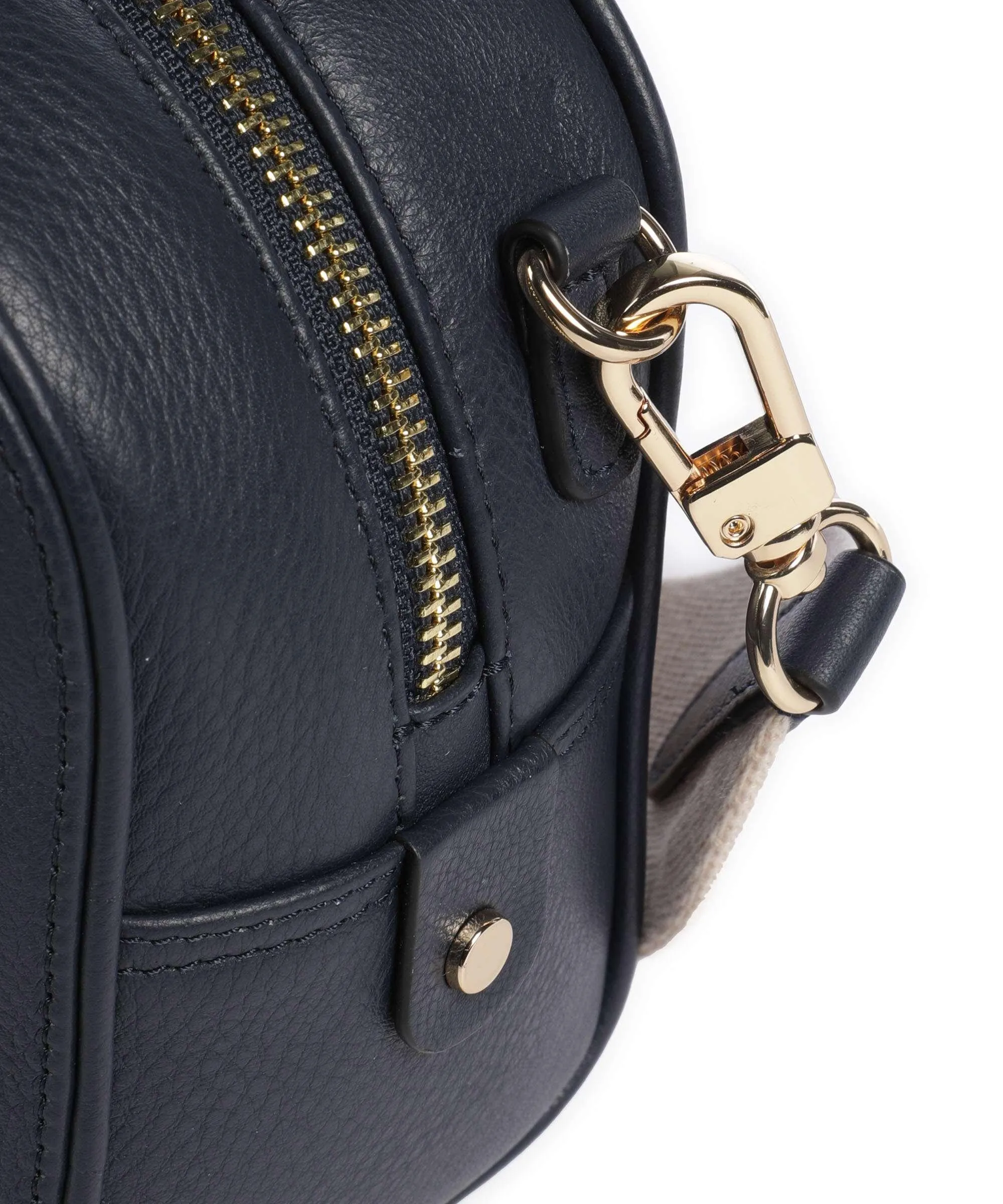  Radley London Arden Crescent Borsa a tracolla pelle di vacchetta grana blu scuro  