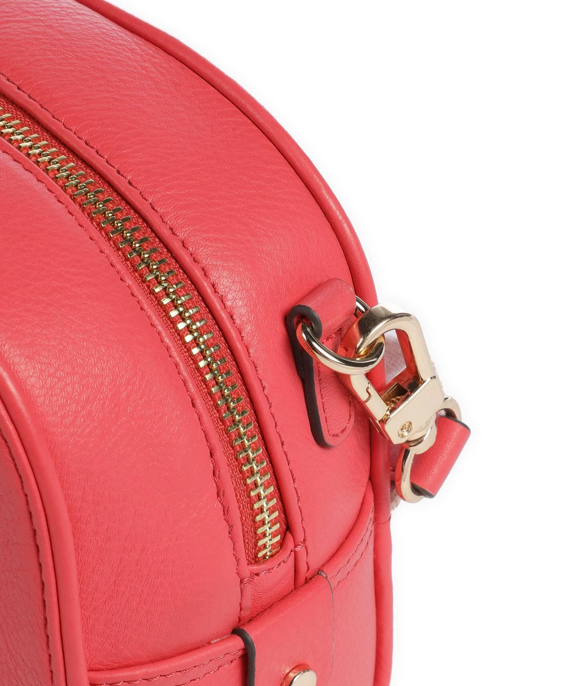  Radley London Arden Crescent Borsa a tracolla pelle di vacchetta grana luce rossa  