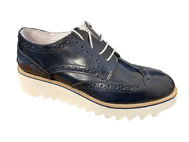 Ramon Cruz women's patent leather sneakers T.MR07/V01MICRO Blue