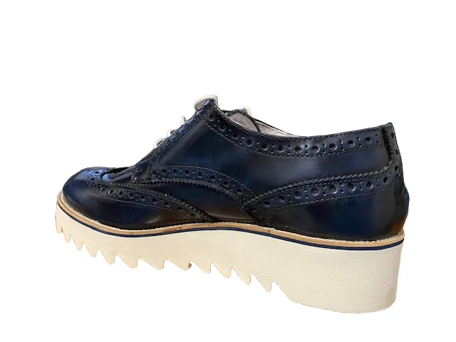 Ramon Cruz women's patent leather sneakers T.MR07/V01MICRO Blue
