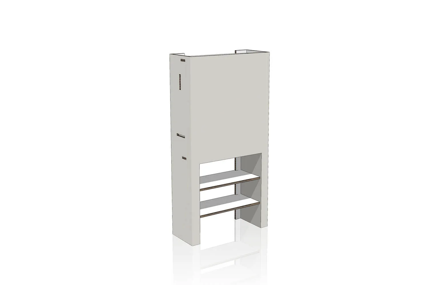 Reggipensili 60 cm 3 ripiani marmo/grigio in cartone 'Clarea'