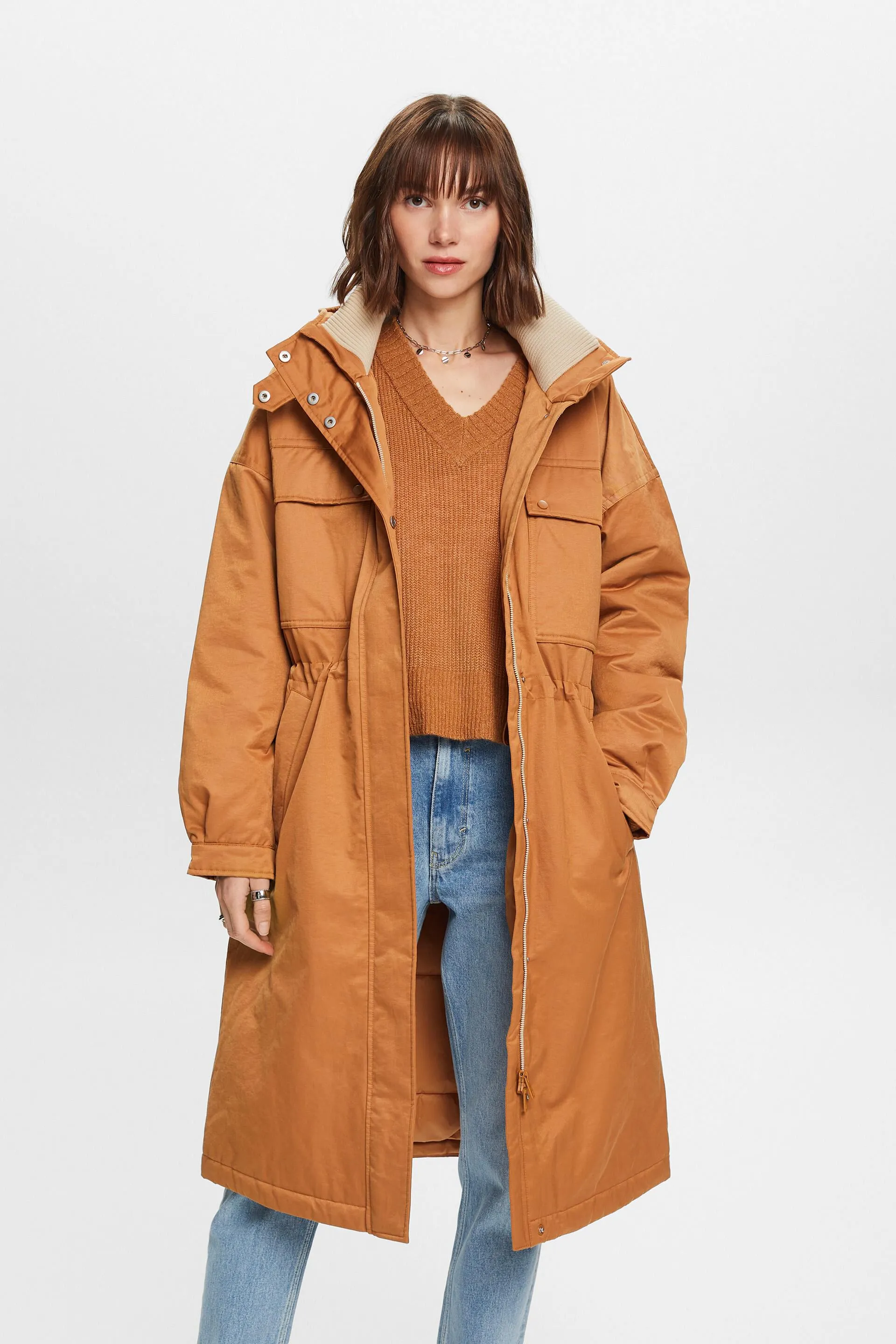 Riciclato: cappotto parka imbottito