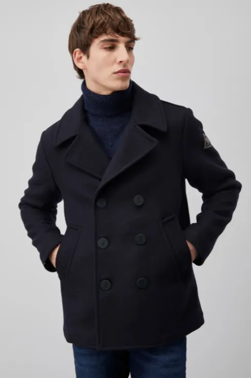 Roy Roger's Roy Roger's Peacoat Melton in lana