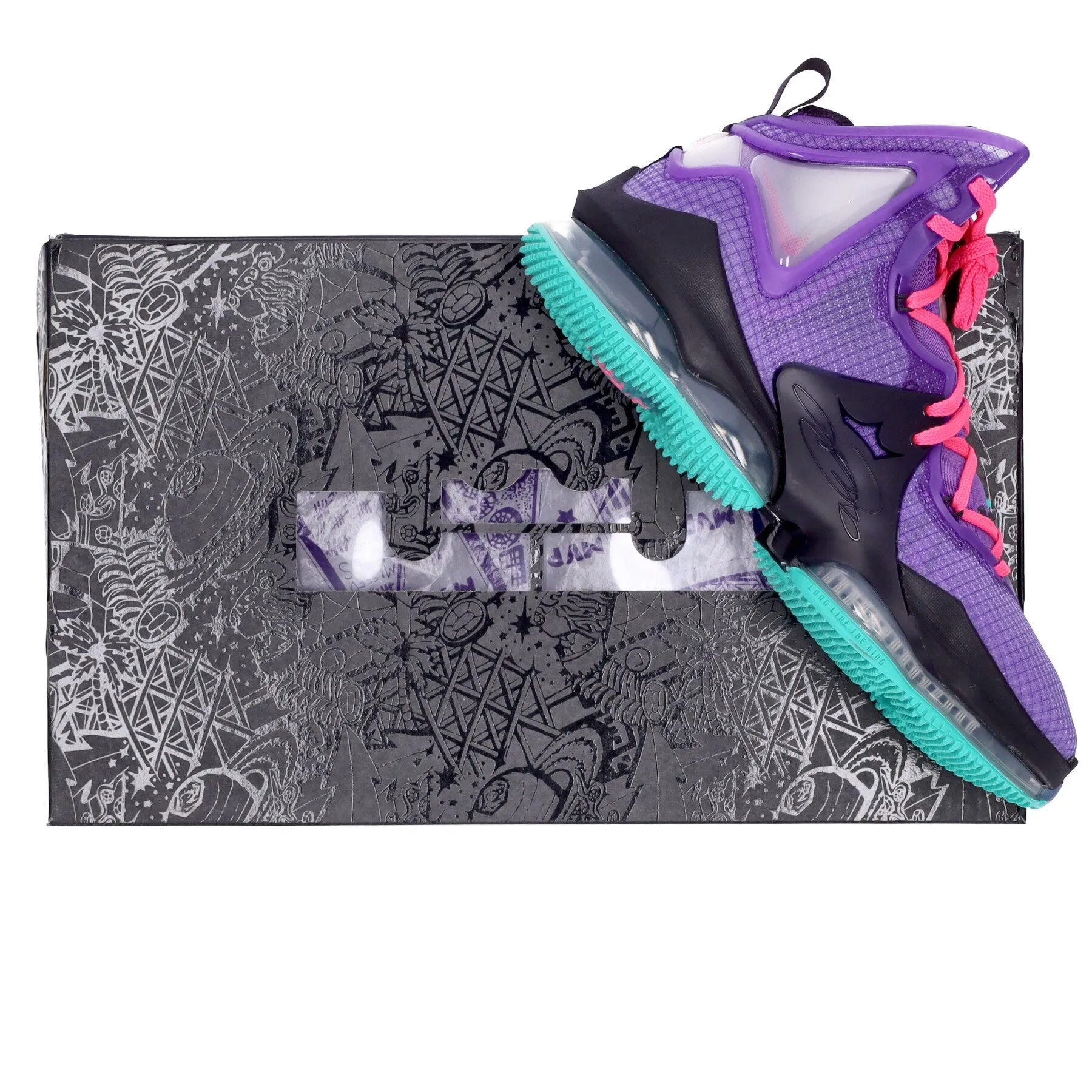 Scarpa Basket Uomo Lebron Xix Wild Berry/hyper Pink/cave Purple