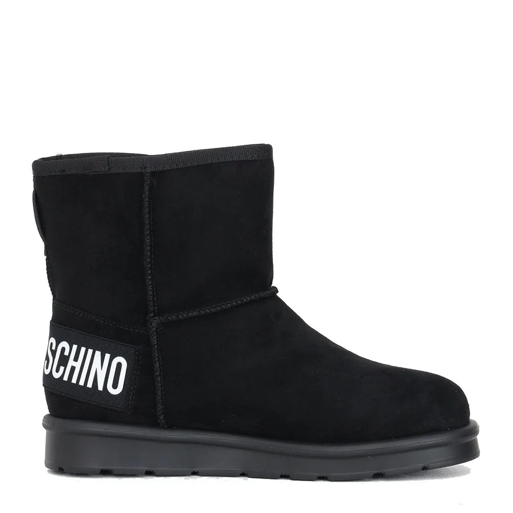 Scarpe Donna LOVE MOSCHINO Stivaletti Imbottiti in Velour colore Nero