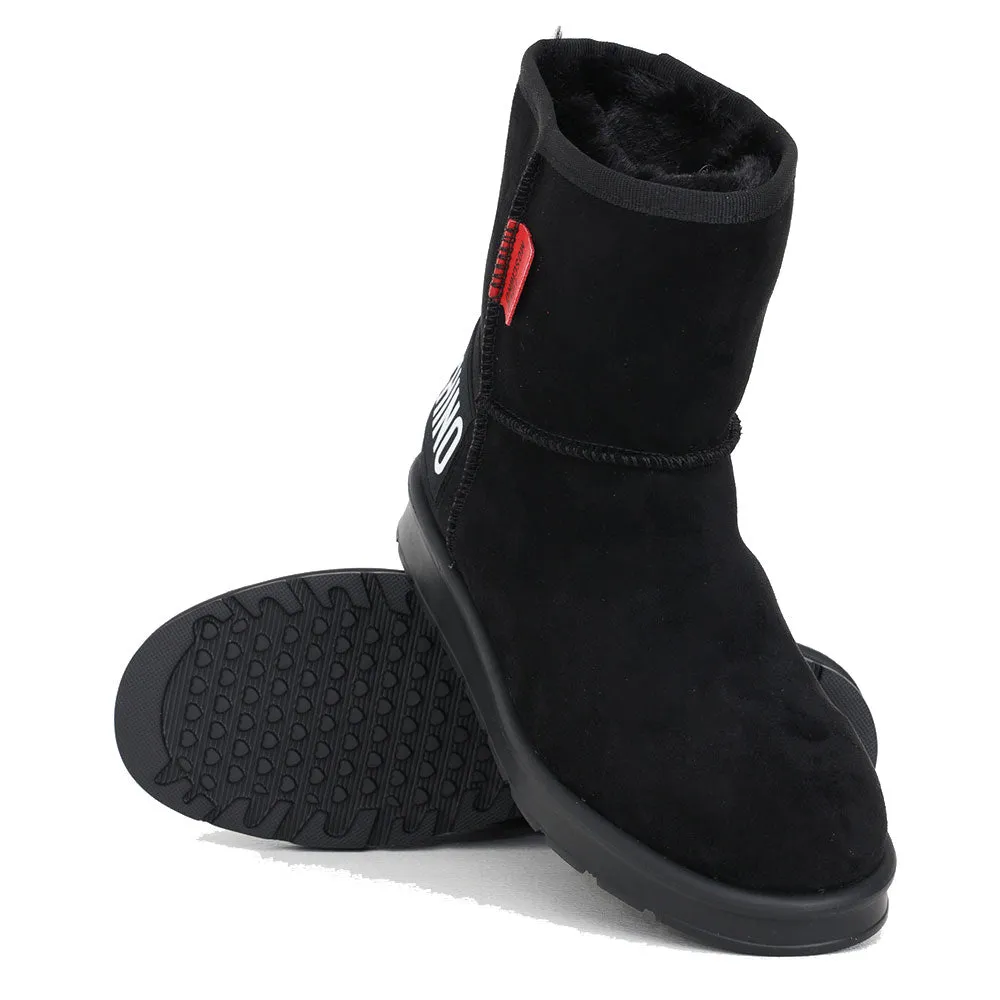 Scarpe Donna LOVE MOSCHINO Stivaletti Imbottiti in Velour colore Nero