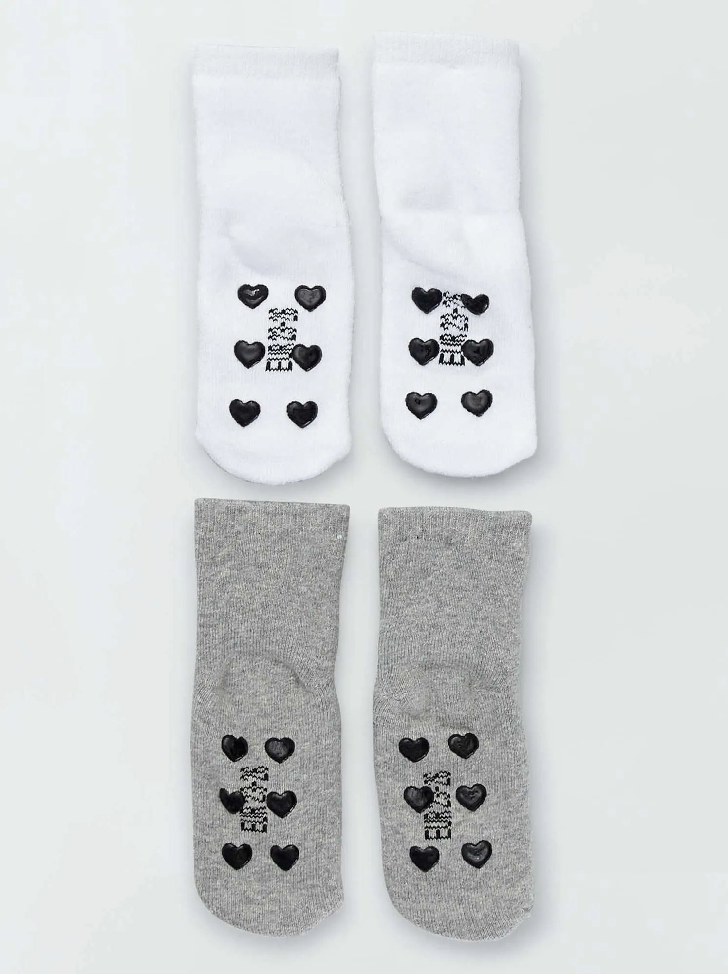 Set 2 paia calzini maglia bouclé - love