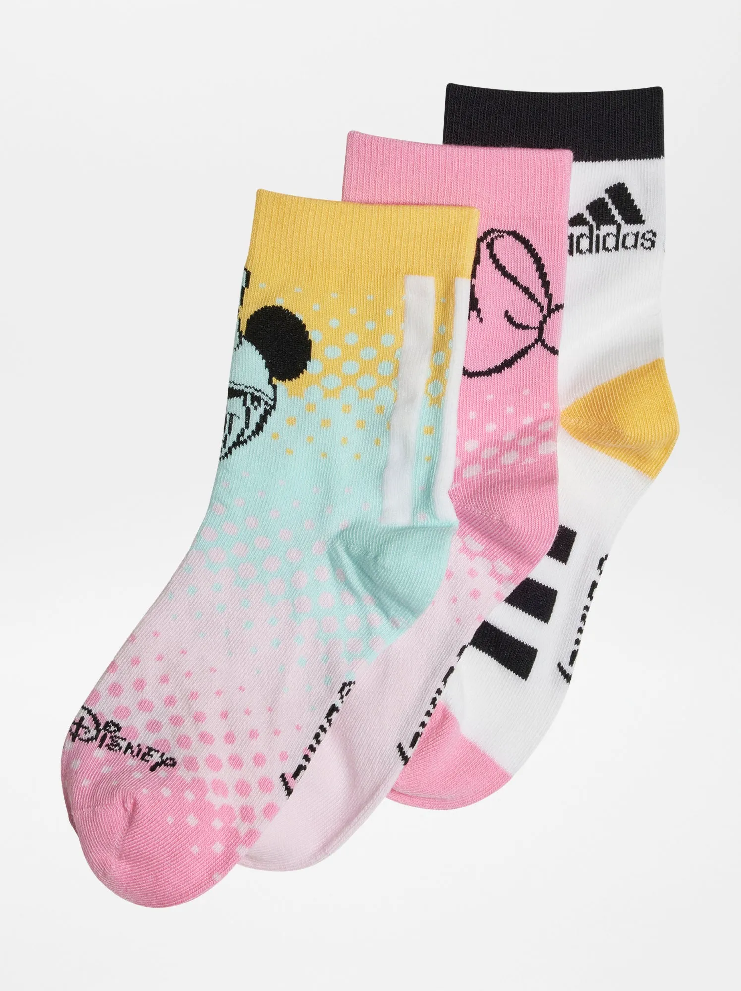 Set di 3 paia di calzini 'Minnie' 'adidas' - ROSA