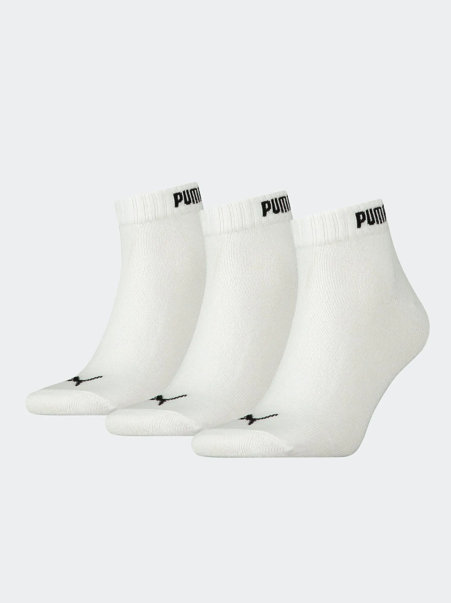 Set di 3 paia di calzini 'Puma' - BIANCO