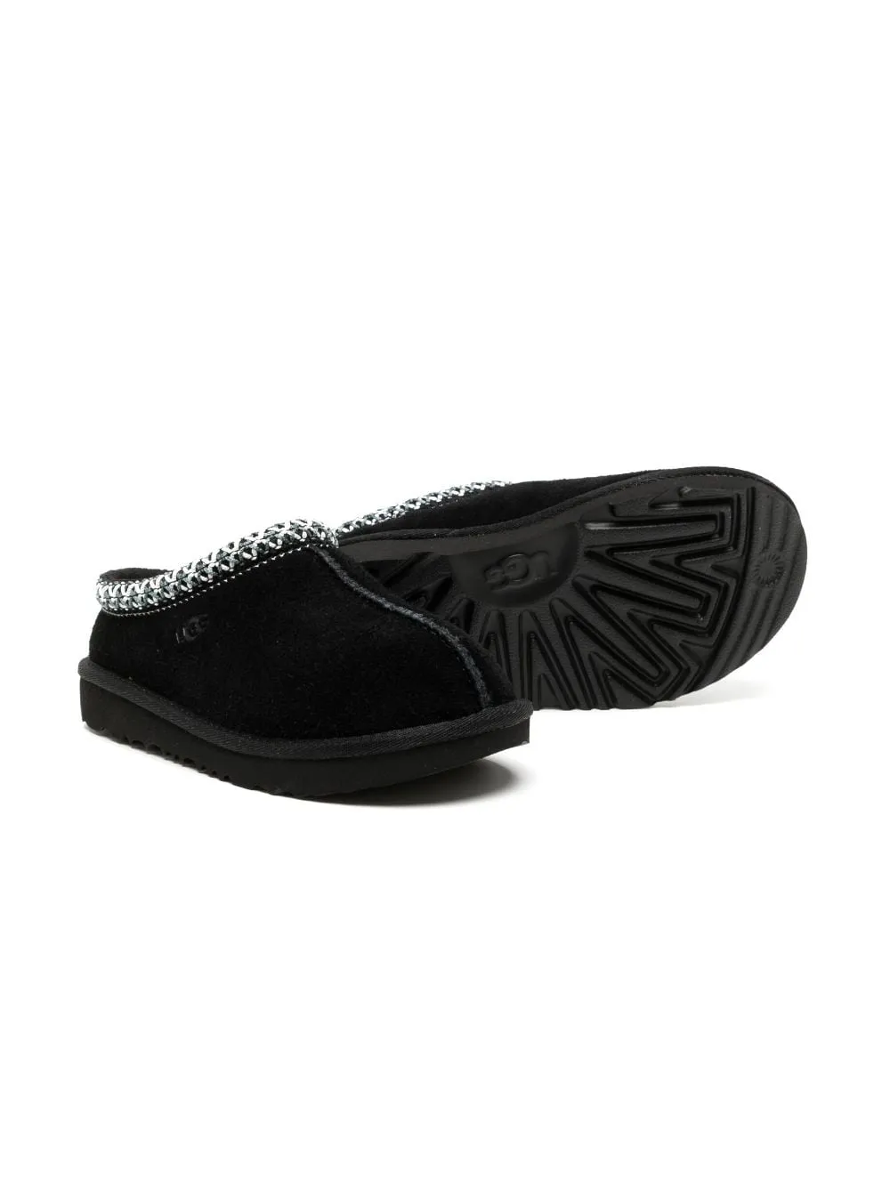 Slippers Tasman per bambina UGG Kids neri con punta tonda