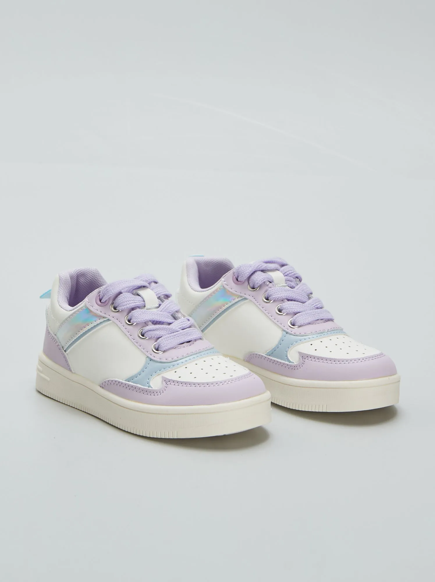 Sneakers basse a contrasto - VIOLA