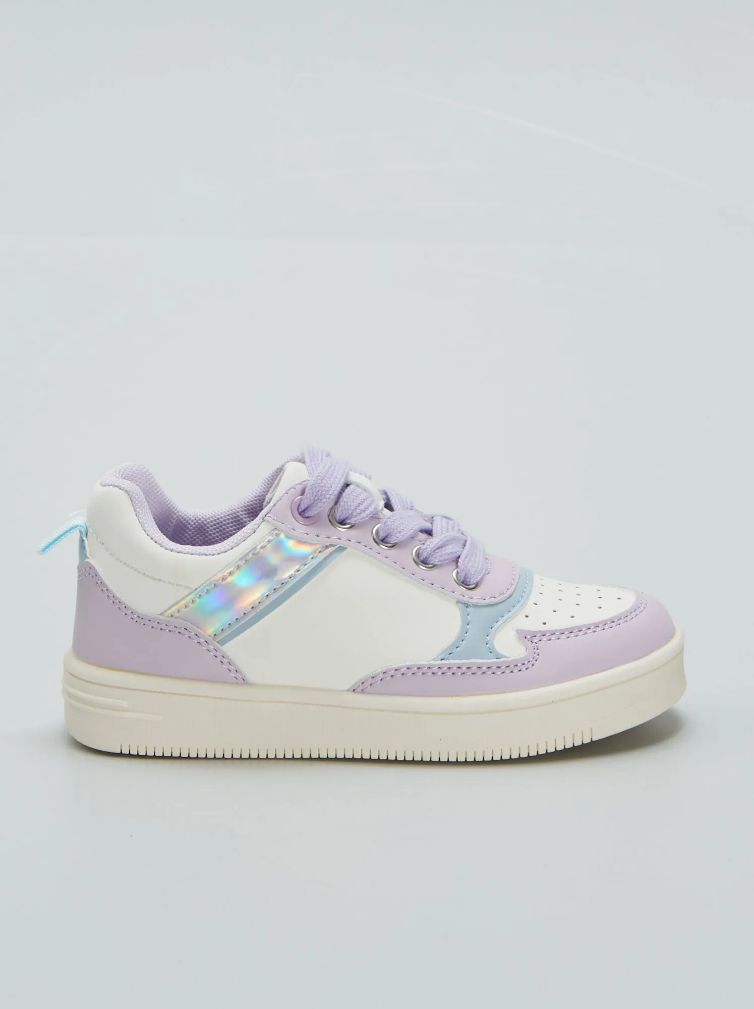 Sneakers basse a contrasto - VIOLA