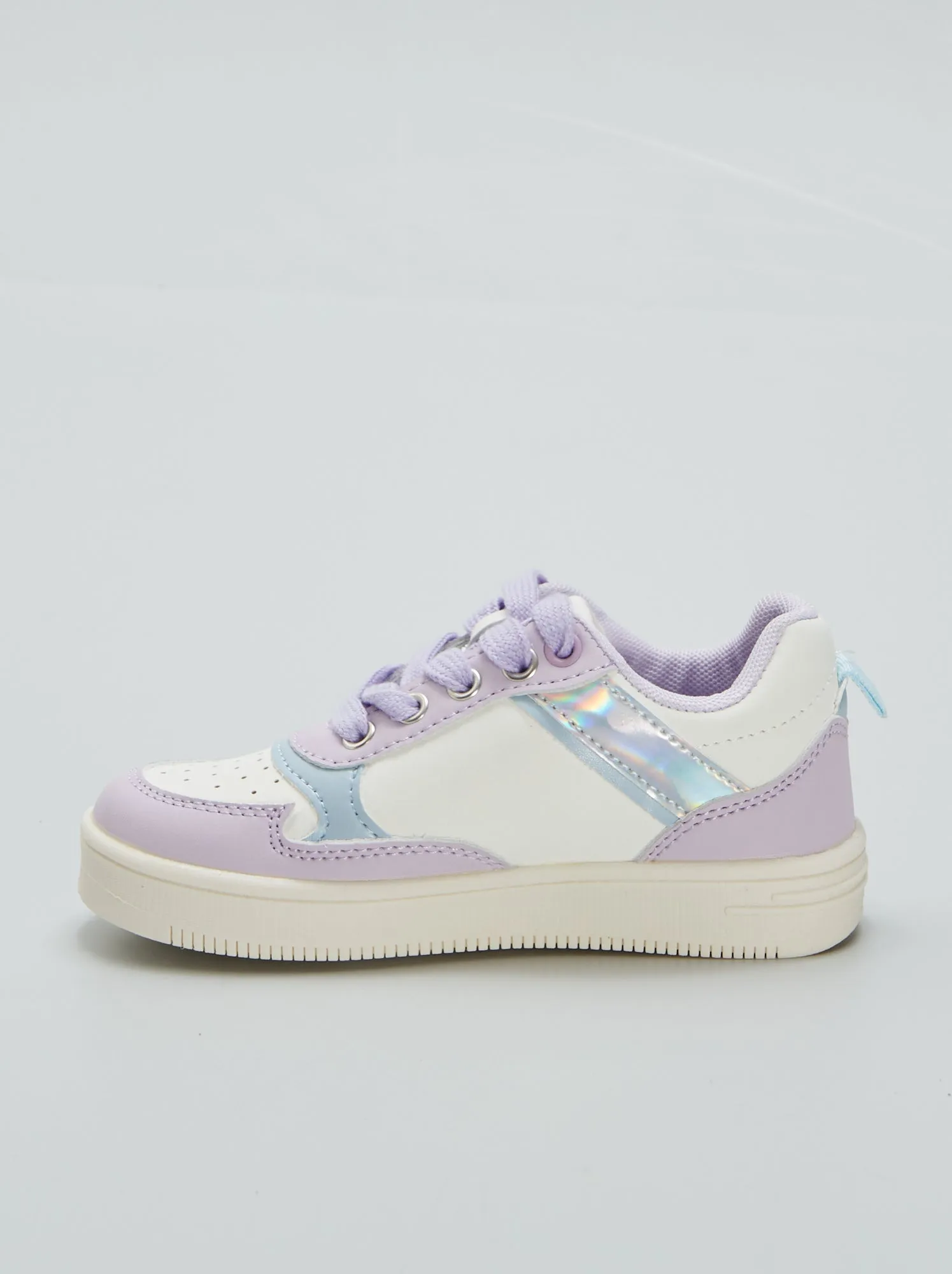 Sneakers basse a contrasto - VIOLA