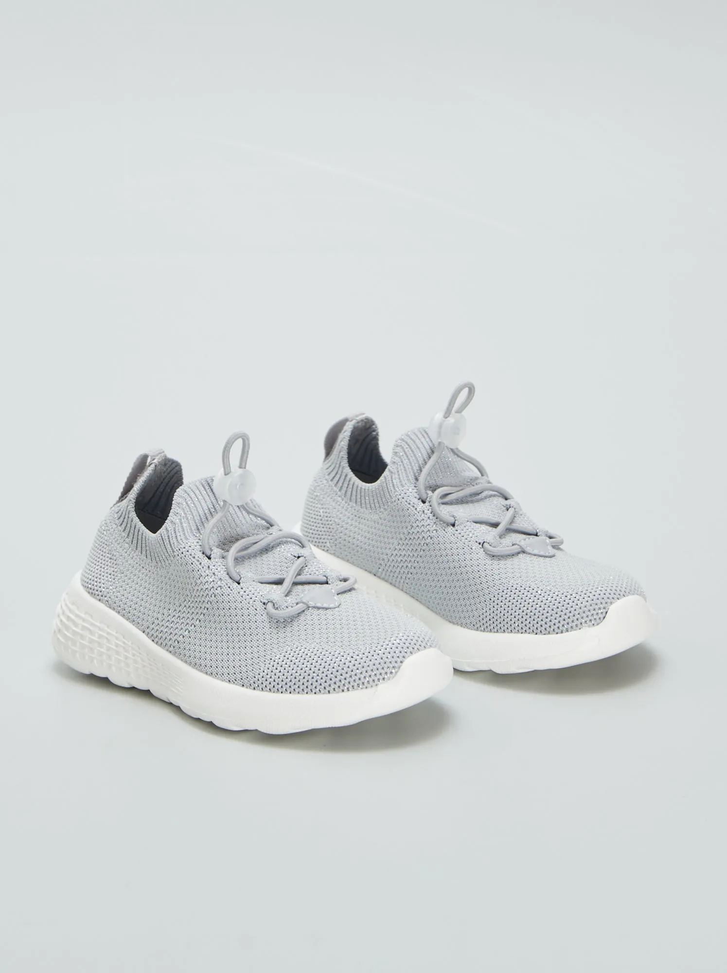 Sneakers in mesh stile running - GRIGIO