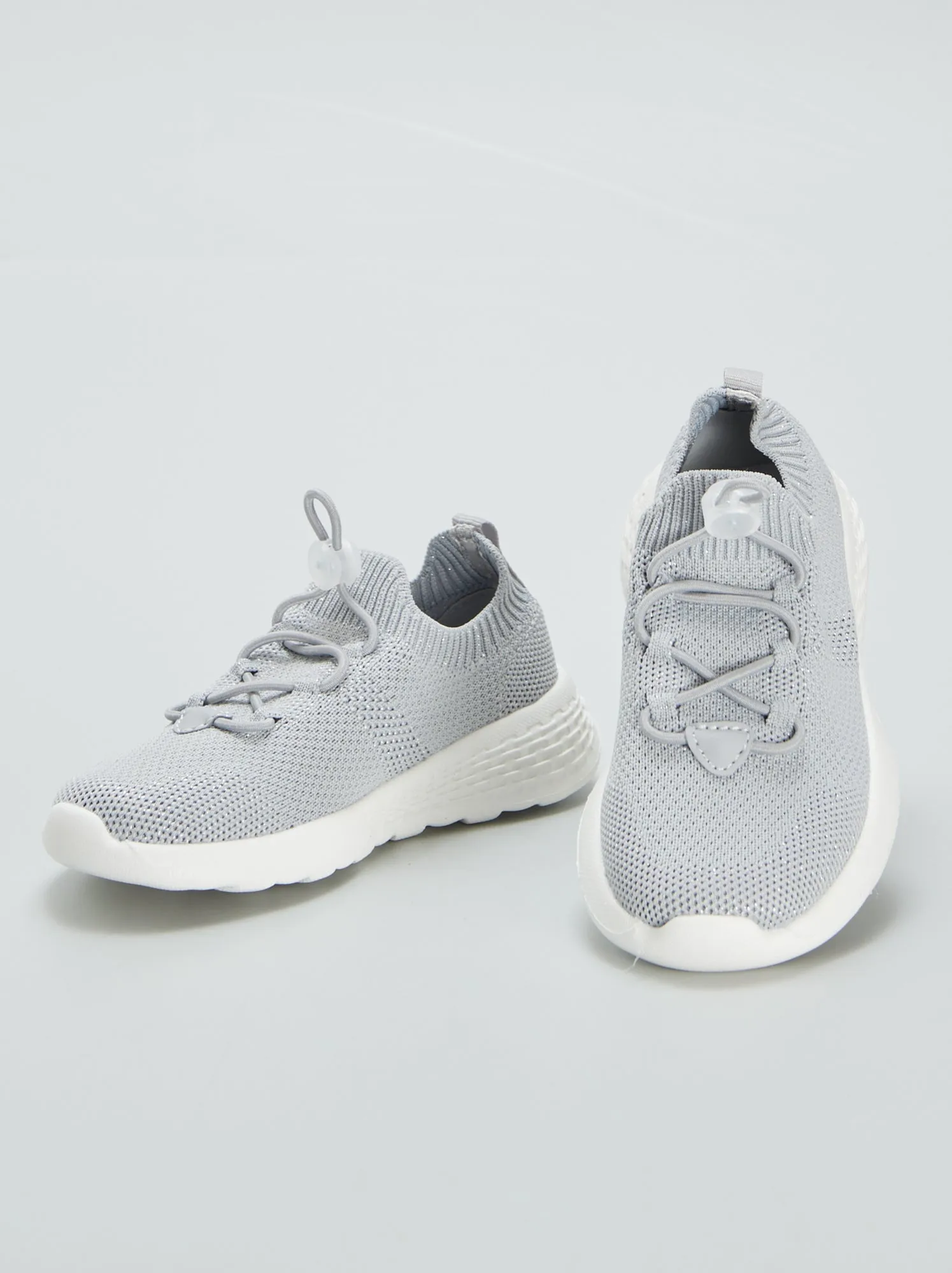 Sneakers in mesh stile running - GRIGIO