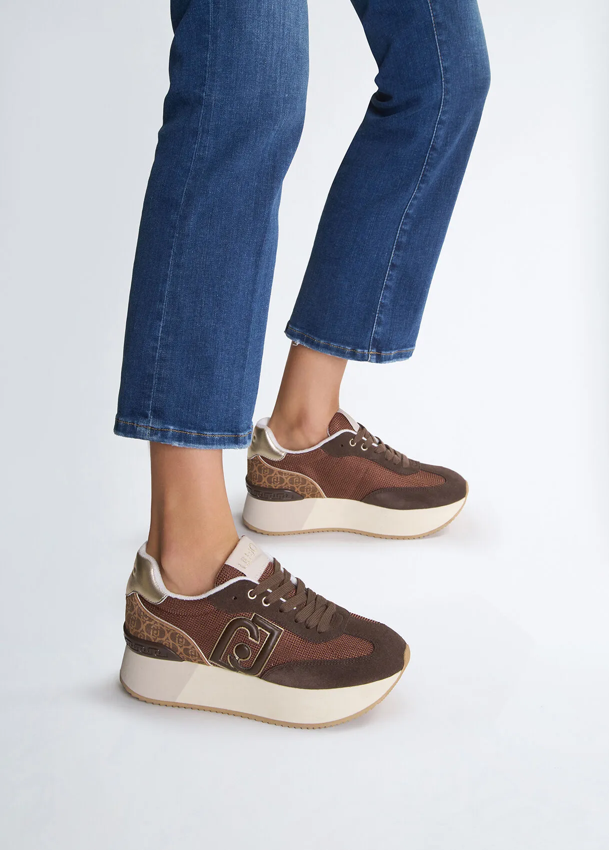 Sneakers monogram e brighty mesh