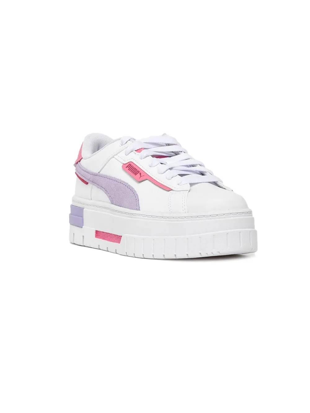 Sneakers Platform PUMA Donna Mayze Crashed Wns,PUMA White-Vivid Bianco