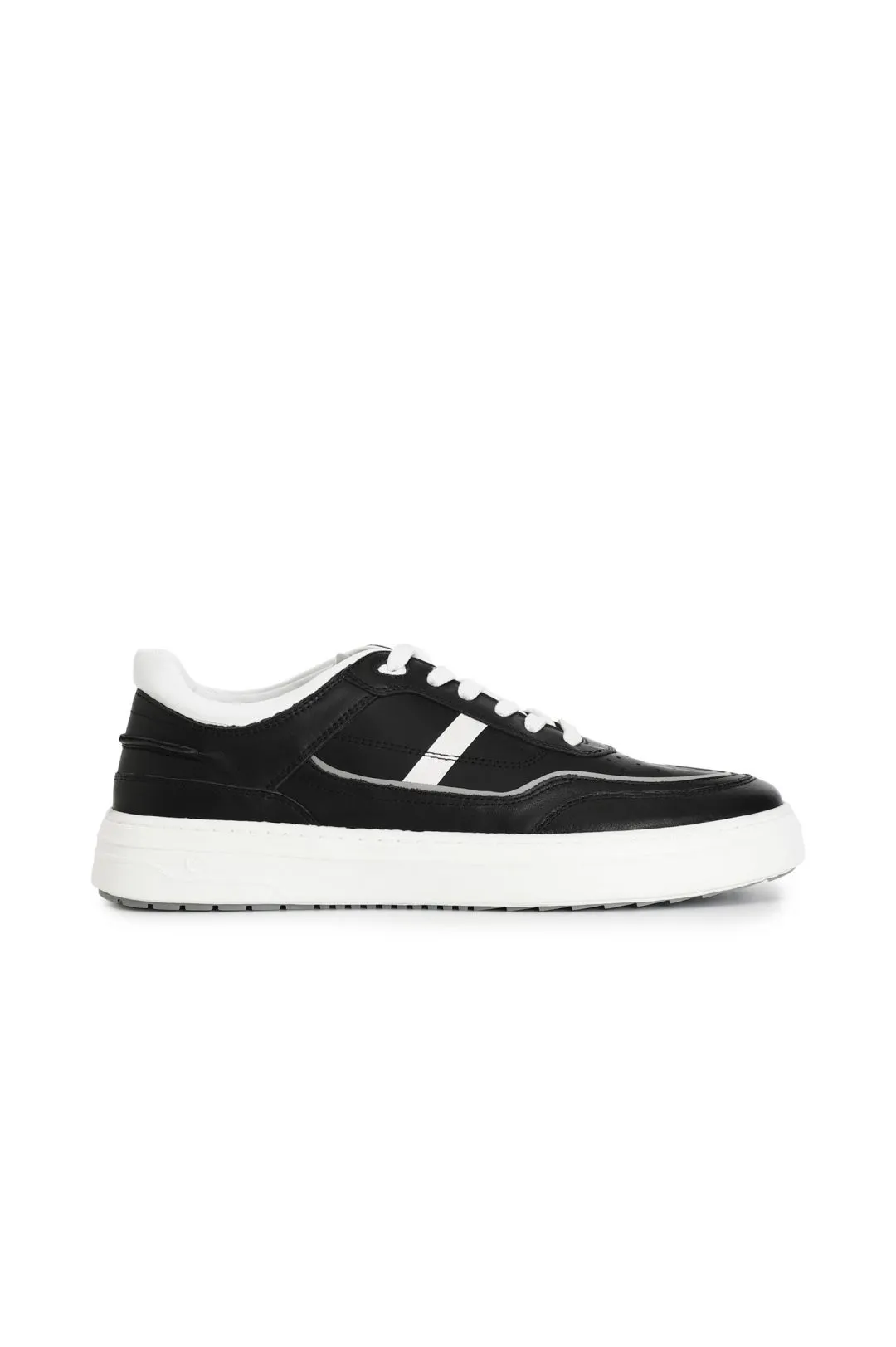 sneakers uomo in pelle nero