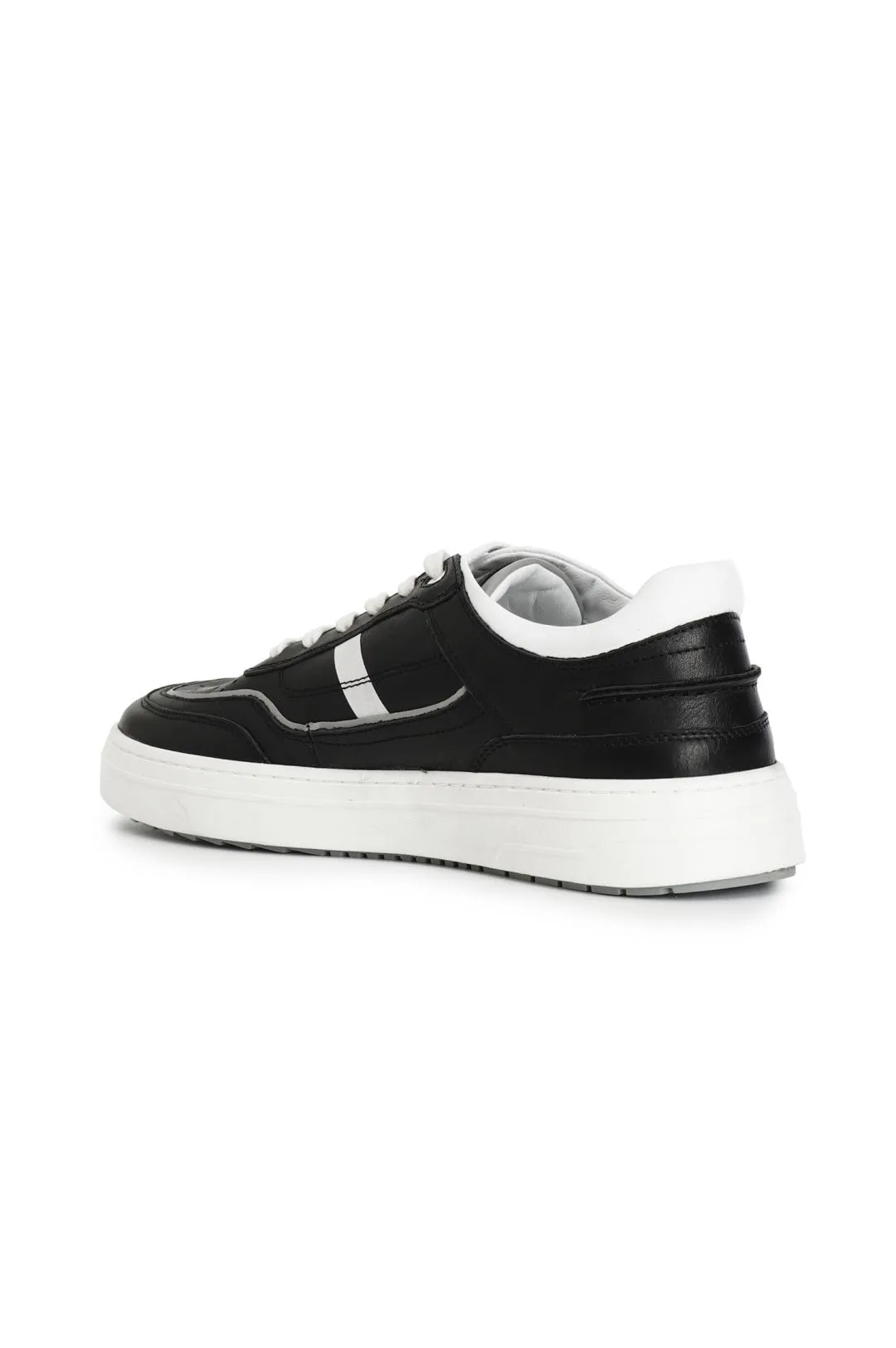 sneakers uomo in pelle nero