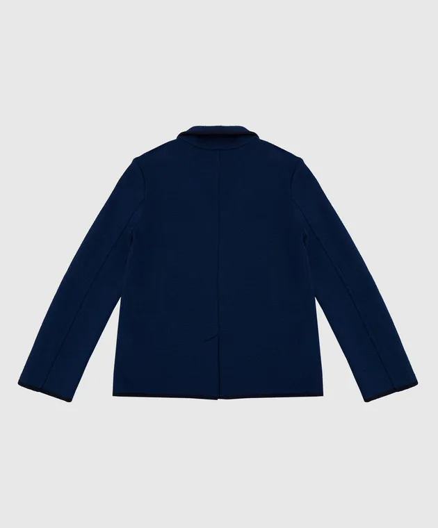 Stefano Ricci Cardigan blu per bambini realizzato in lana KY07007J02Y17403