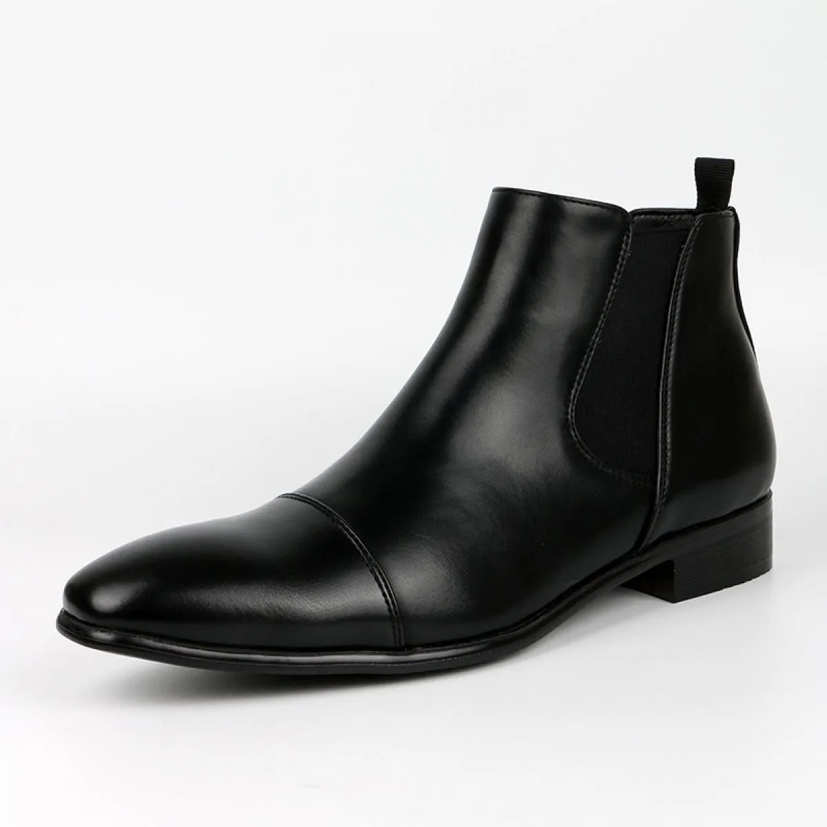 Stivaletti Chelsea retrò classici da uomo Stivaletti in pelle britannici Stivaletti casual da uomo Scarpe alte Taglie forti