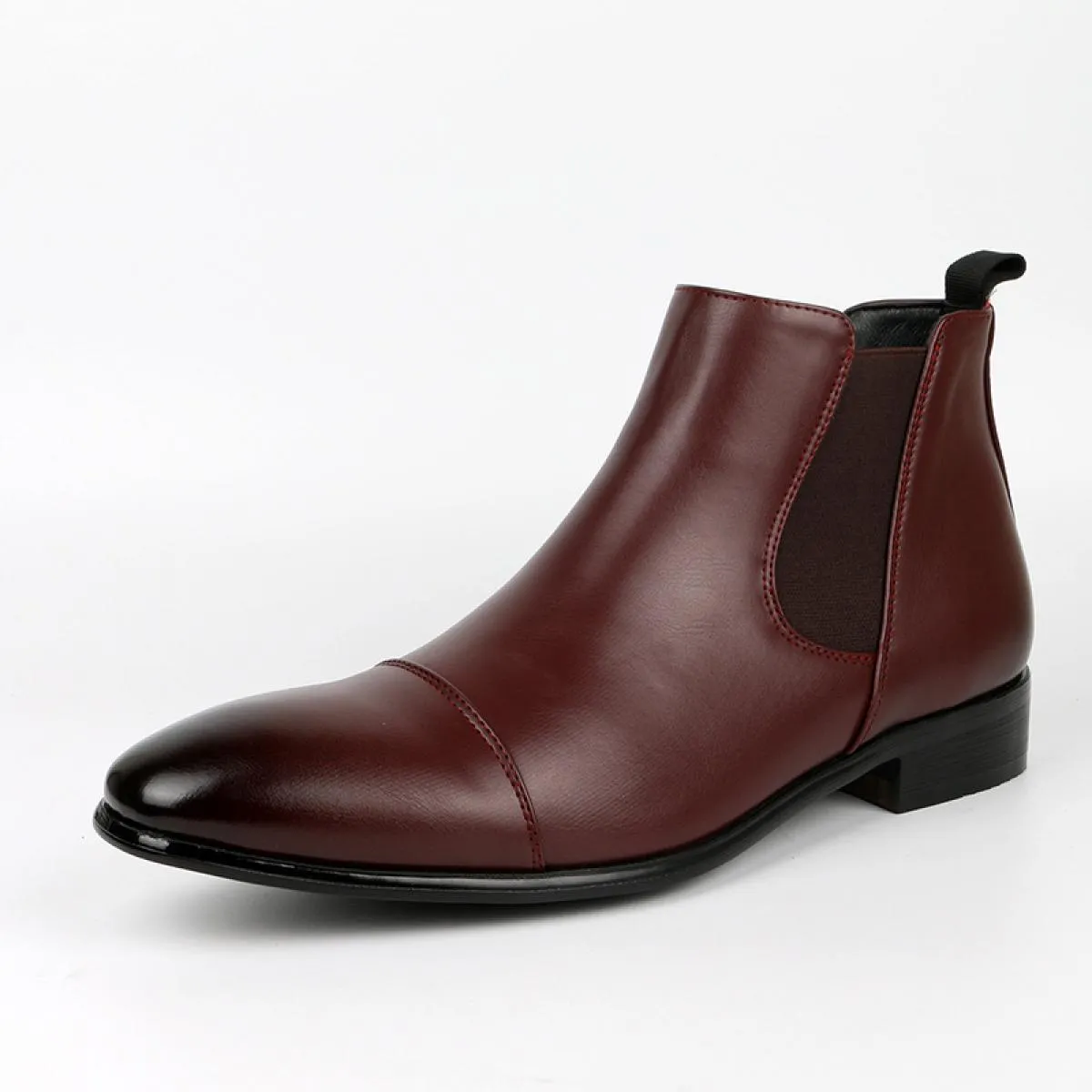 Stivaletti Chelsea retrò classici da uomo Stivaletti in pelle britannici Stivaletti casual da uomo Scarpe alte Taglie forti