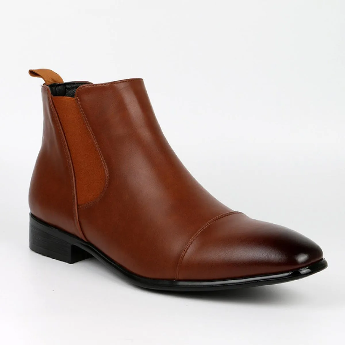 Stivaletti Chelsea retrò classici da uomo Stivaletti in pelle britannici Stivaletti casual da uomo Scarpe alte Taglie forti