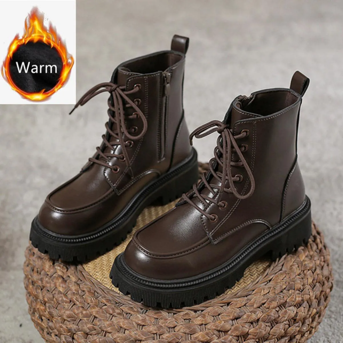 Stivaletti da donna 2023 New Fashion Stivaletti con tacco medio Piattaforma piatta Scarpe invernali firmate Stivaletti retrò sti