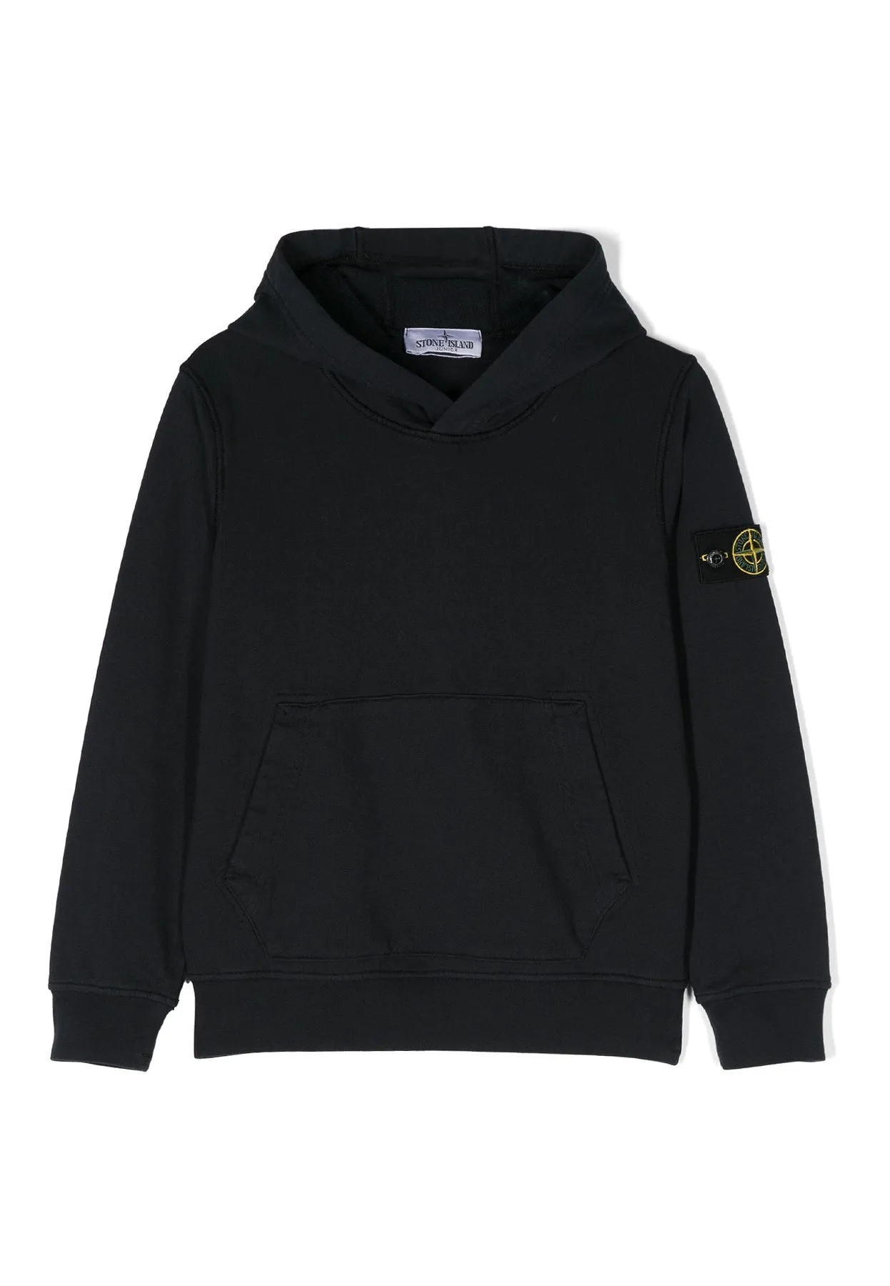 Stone Island felpa blu navy bambino in cotone