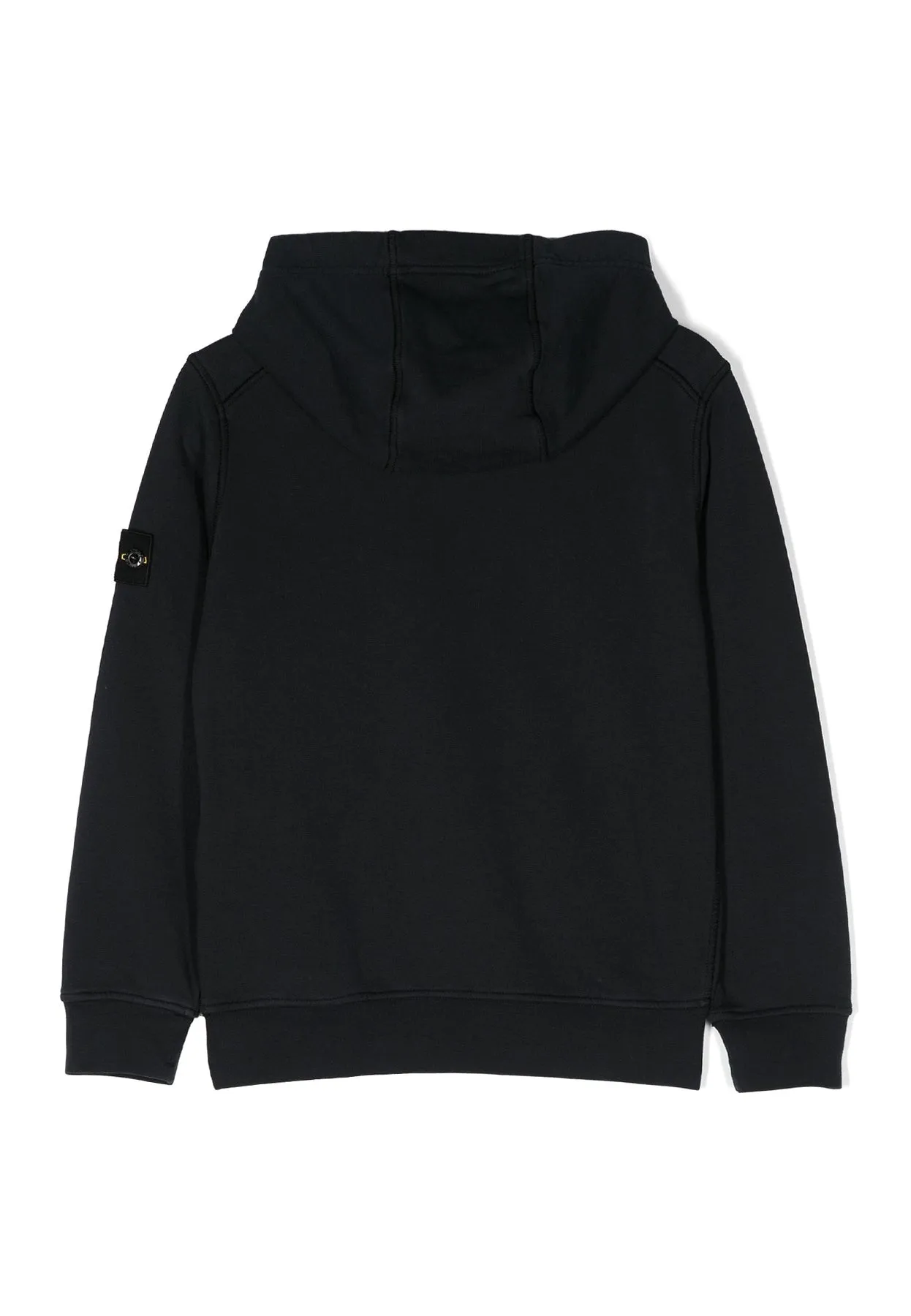 Stone Island felpa blu navy bambino in cotone