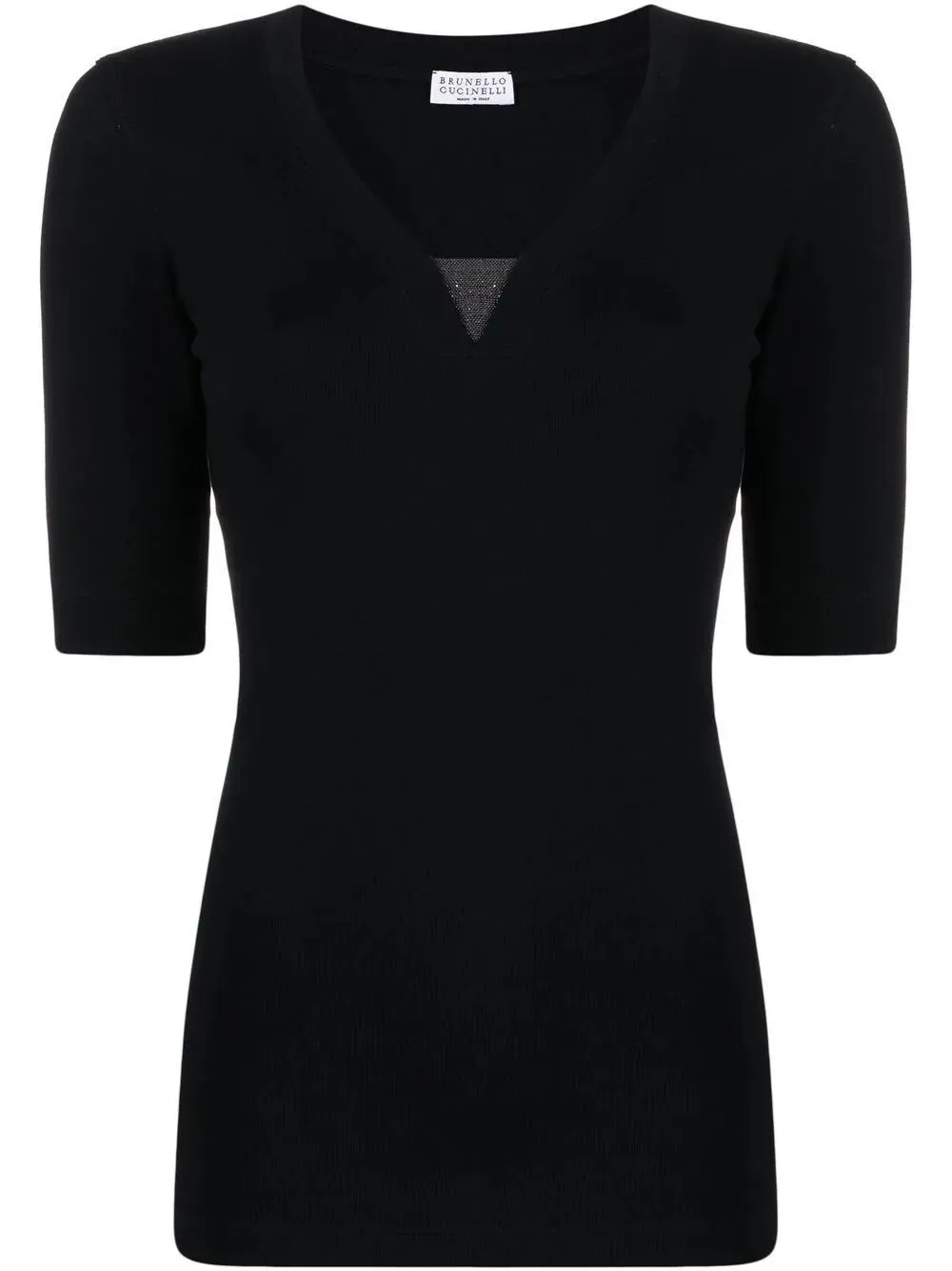 T-shirt con scollo a V