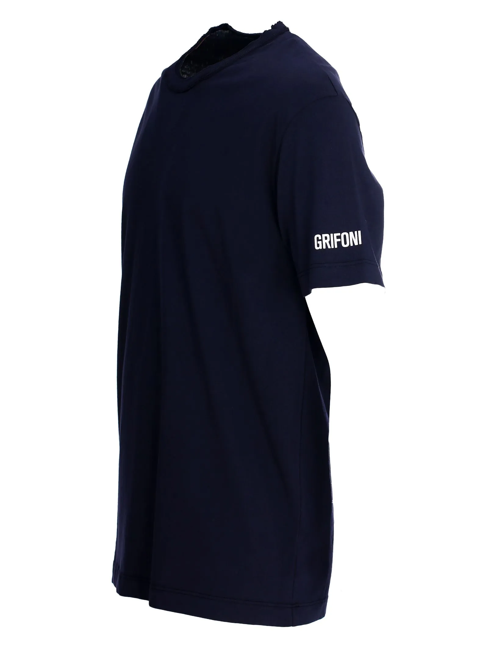 T-SHIRT NAVY IN COTONE