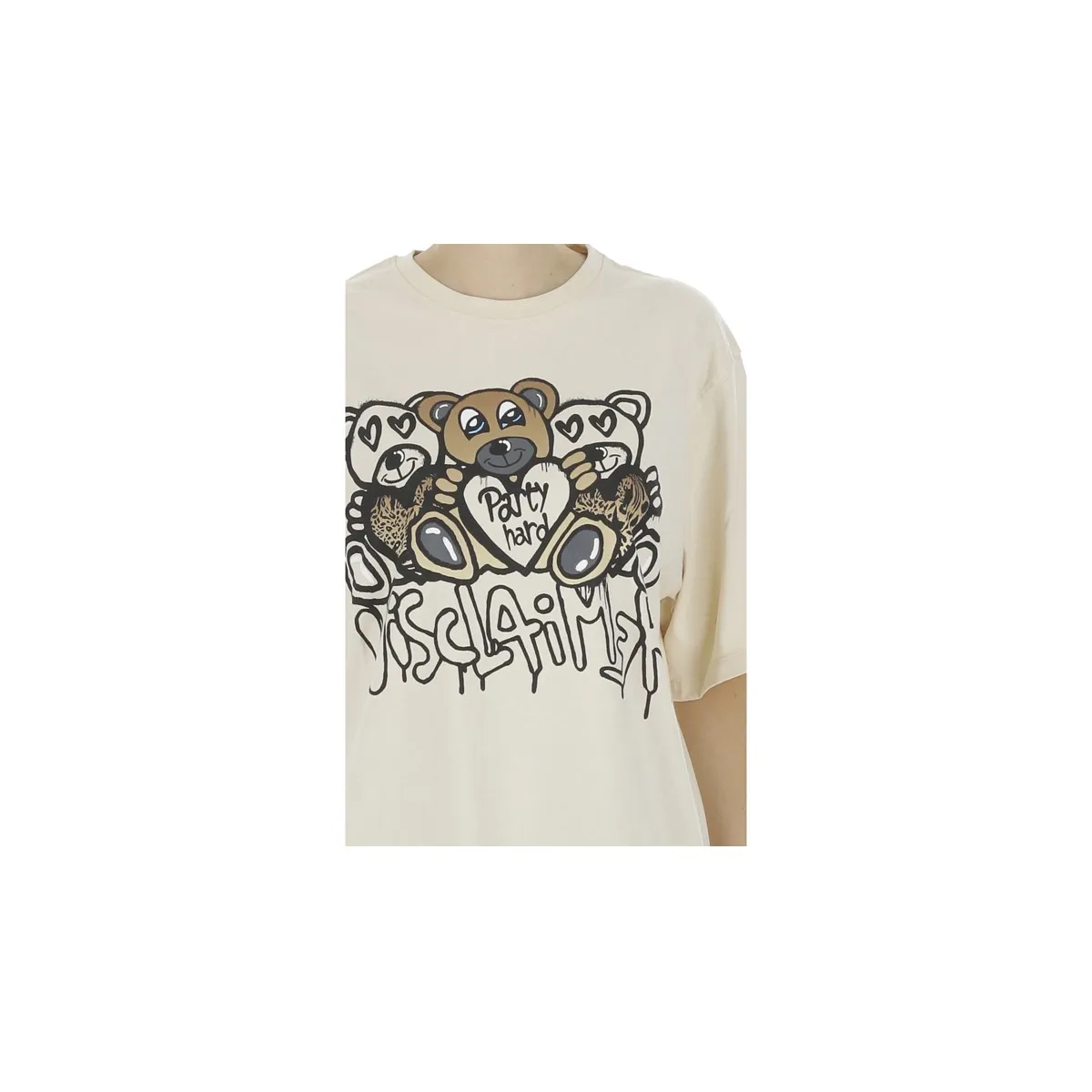 T-shirt Orsetti Party Hard Crema