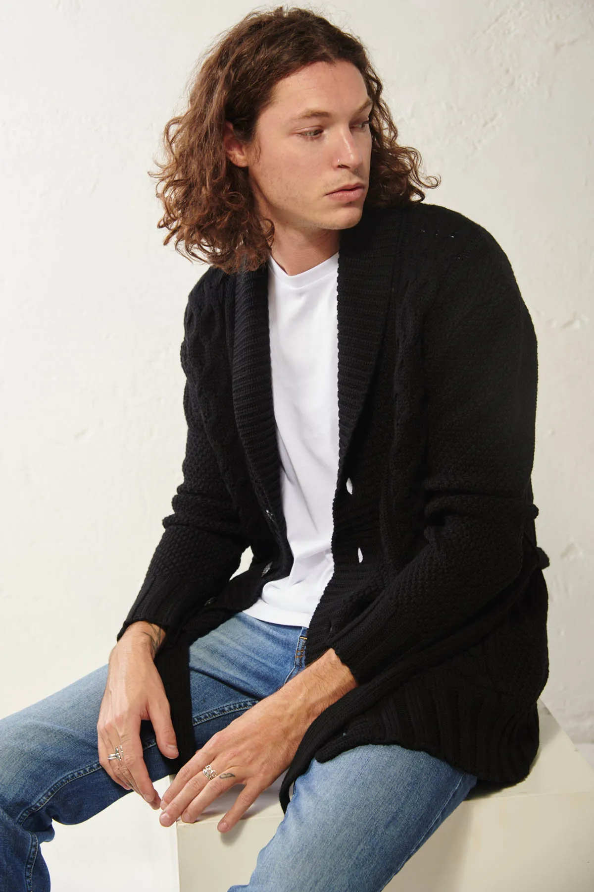 TAGLIATORE Giacca in maglia con cintura KNOX