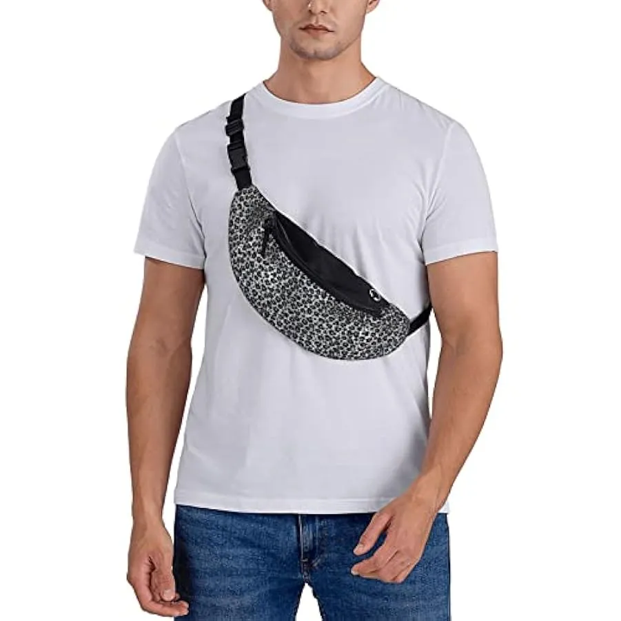 Texture Ripetizione Snow Leopard Marsupio Marsupio sportivo Marsupio Casual Marsupio per donna Uomo 236252314
