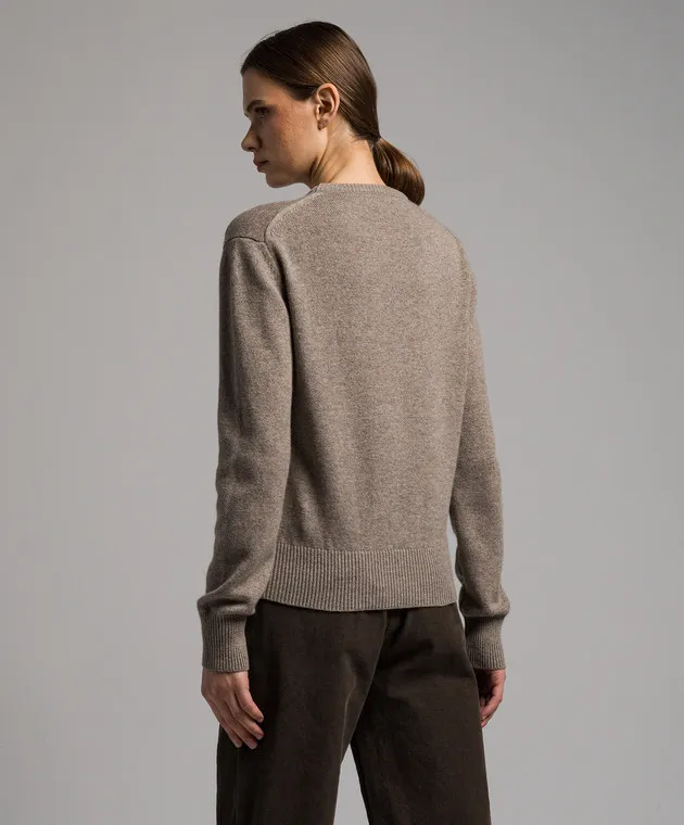 The Row Maglione Darcis in cashmere marrone 7393F377