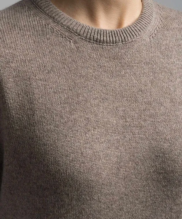 The Row Maglione Darcis in cashmere marrone 7393F377