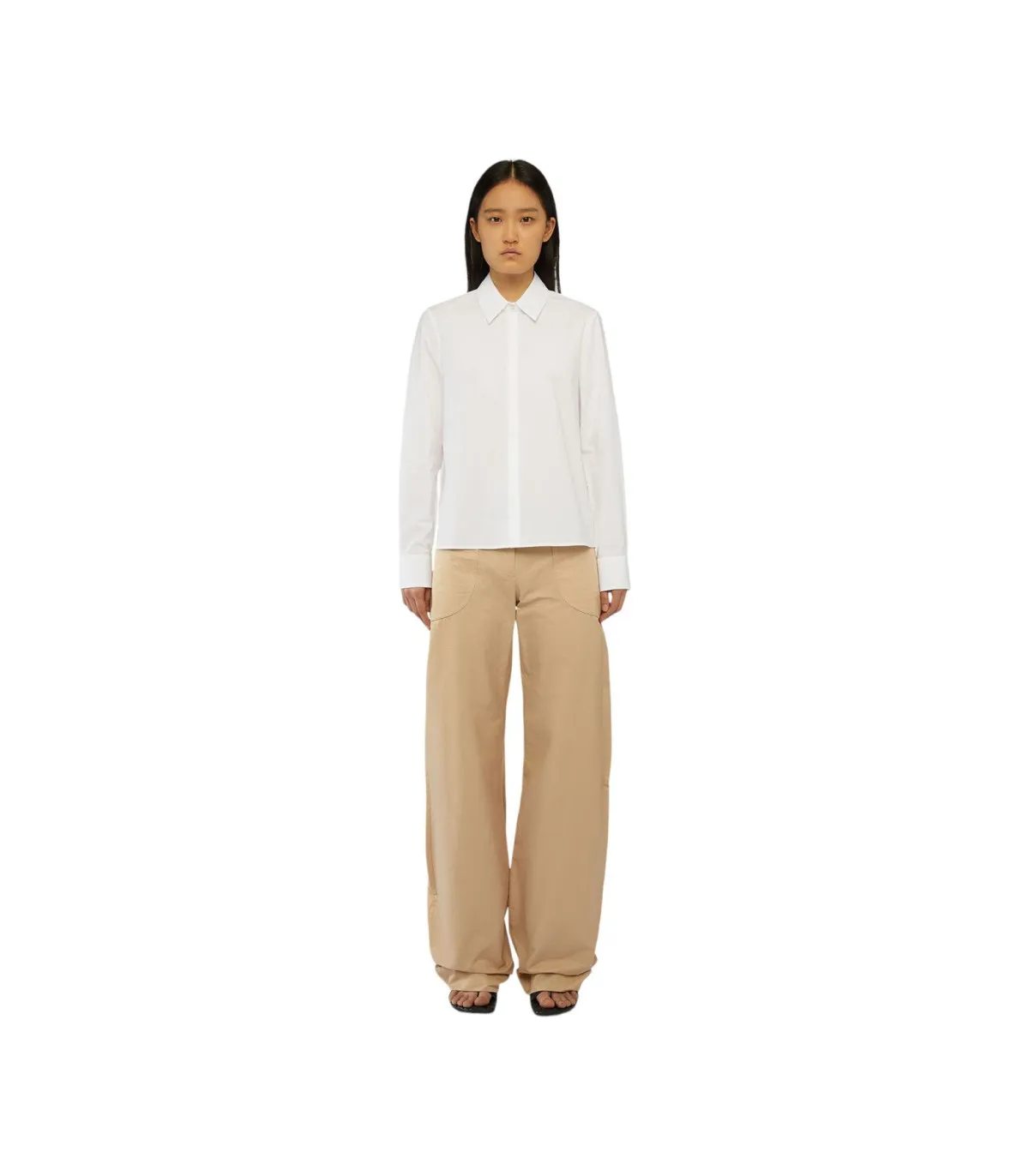 Trussardi Donna Camicia Manica lunga  Popeline Stretch