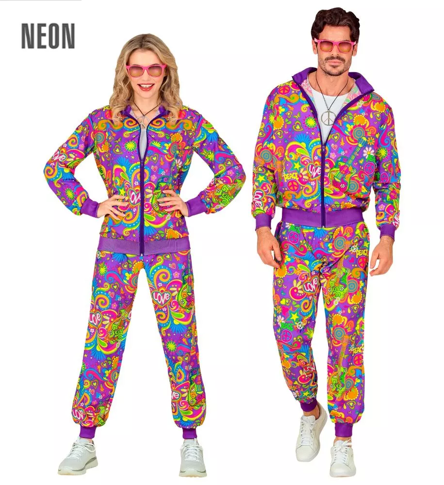 Tuta Neon Flower Power unisex