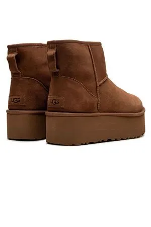 UGG Calzature,Stivaletti Stivali Classic Mini marrone con plateau 