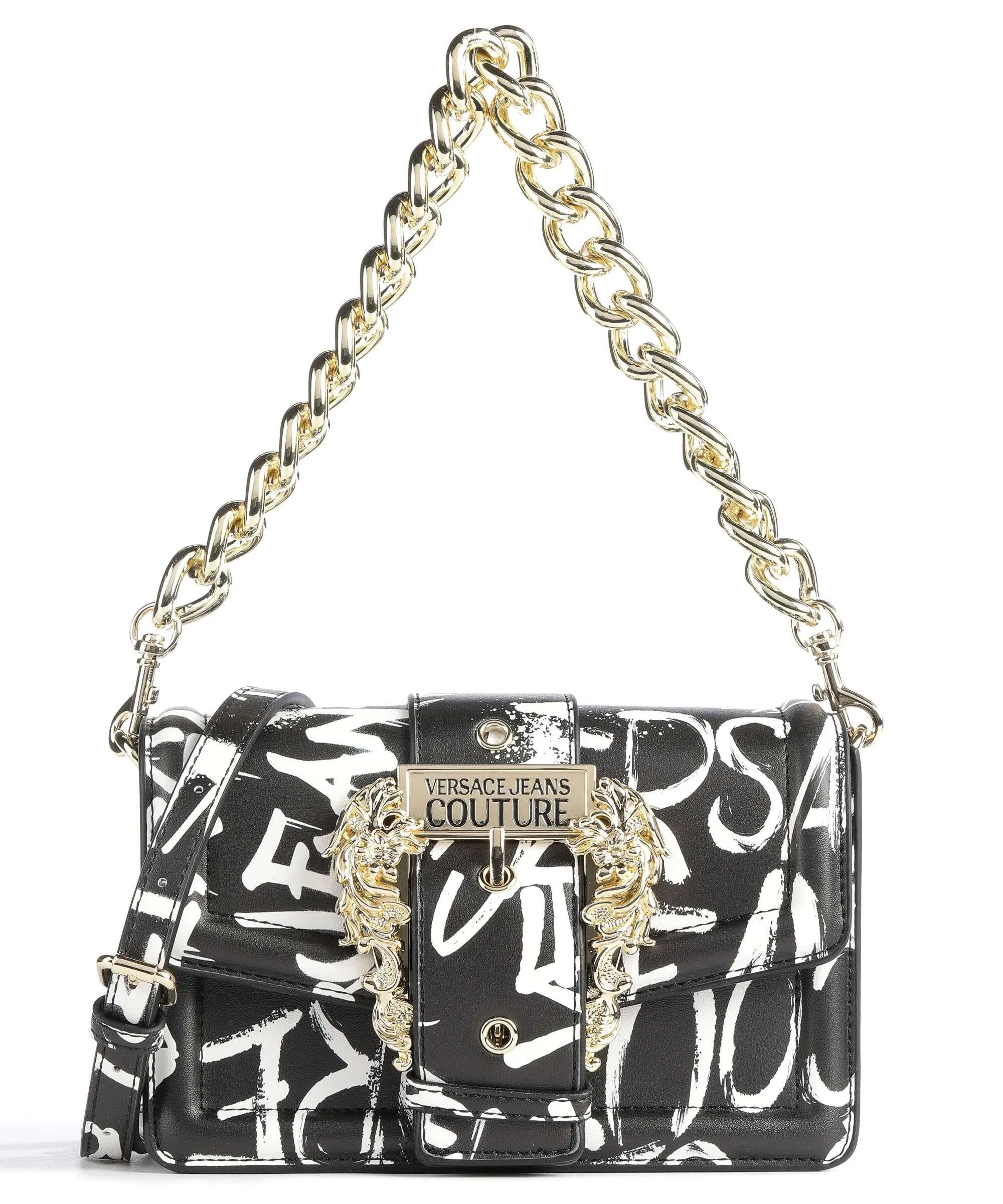  Versace Jeans Couture Couture 01 Borsa a spalla pelle sintetica nero  