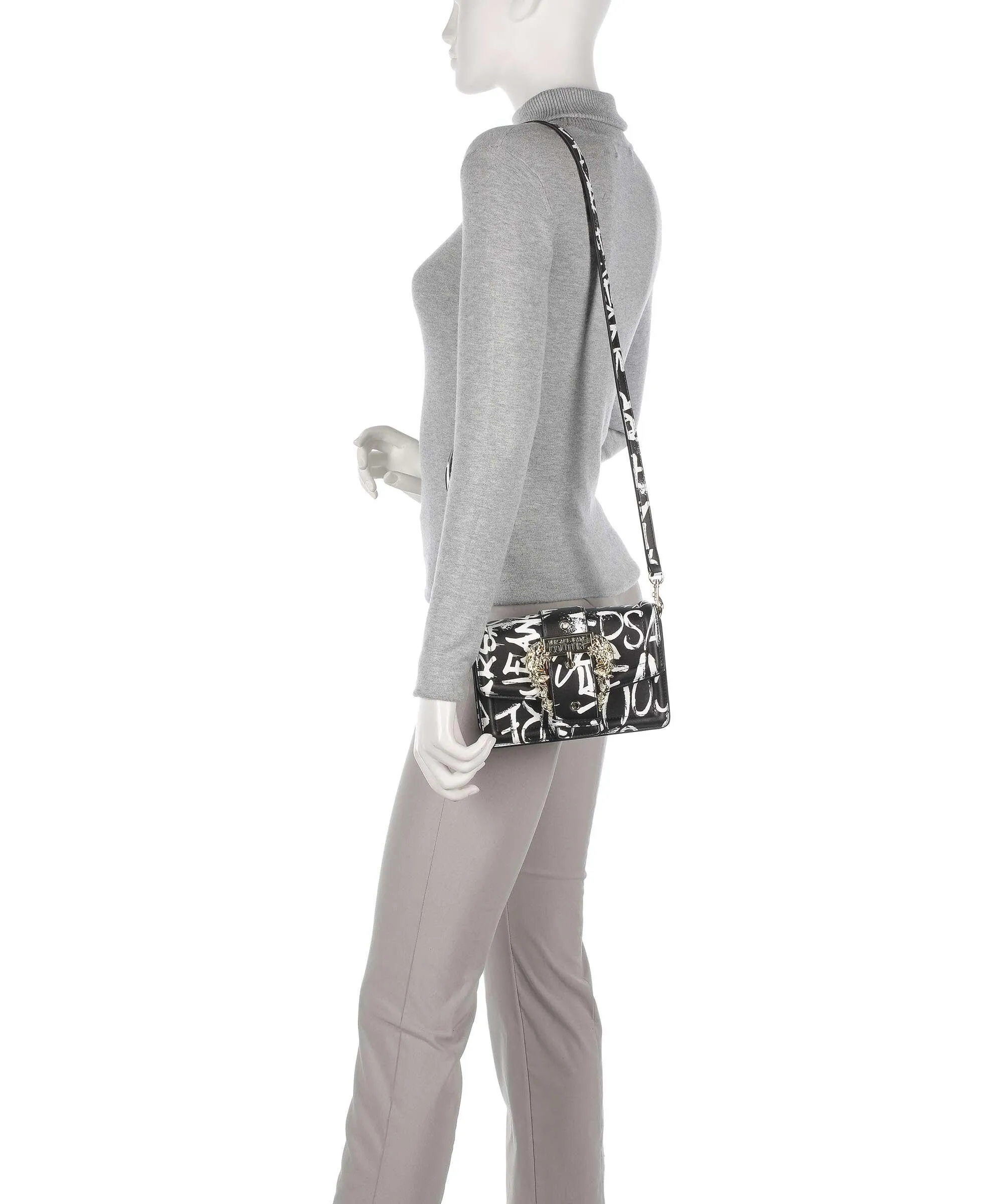  Versace Jeans Couture Couture 01 Borsa a spalla pelle sintetica nero  