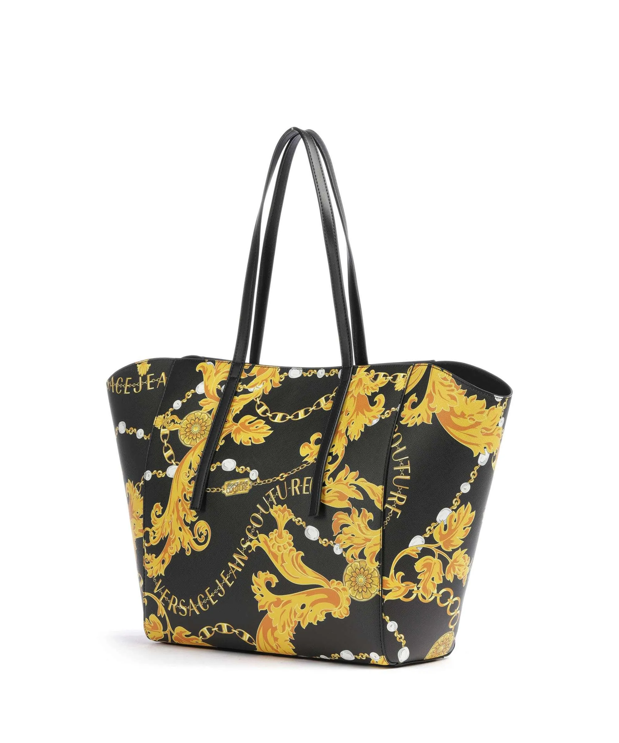  Versace Jeans Couture Graphic Borsa shopper pelle sintetica nero  